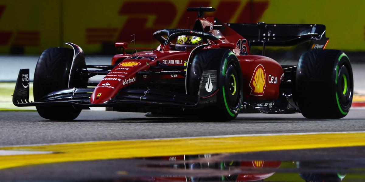 Leclerc domina en mojado antes de la clasificación de Singapur