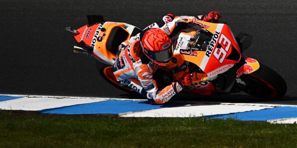 Marc Márquez sacrifica el viernes el resultado para hacer pruebas