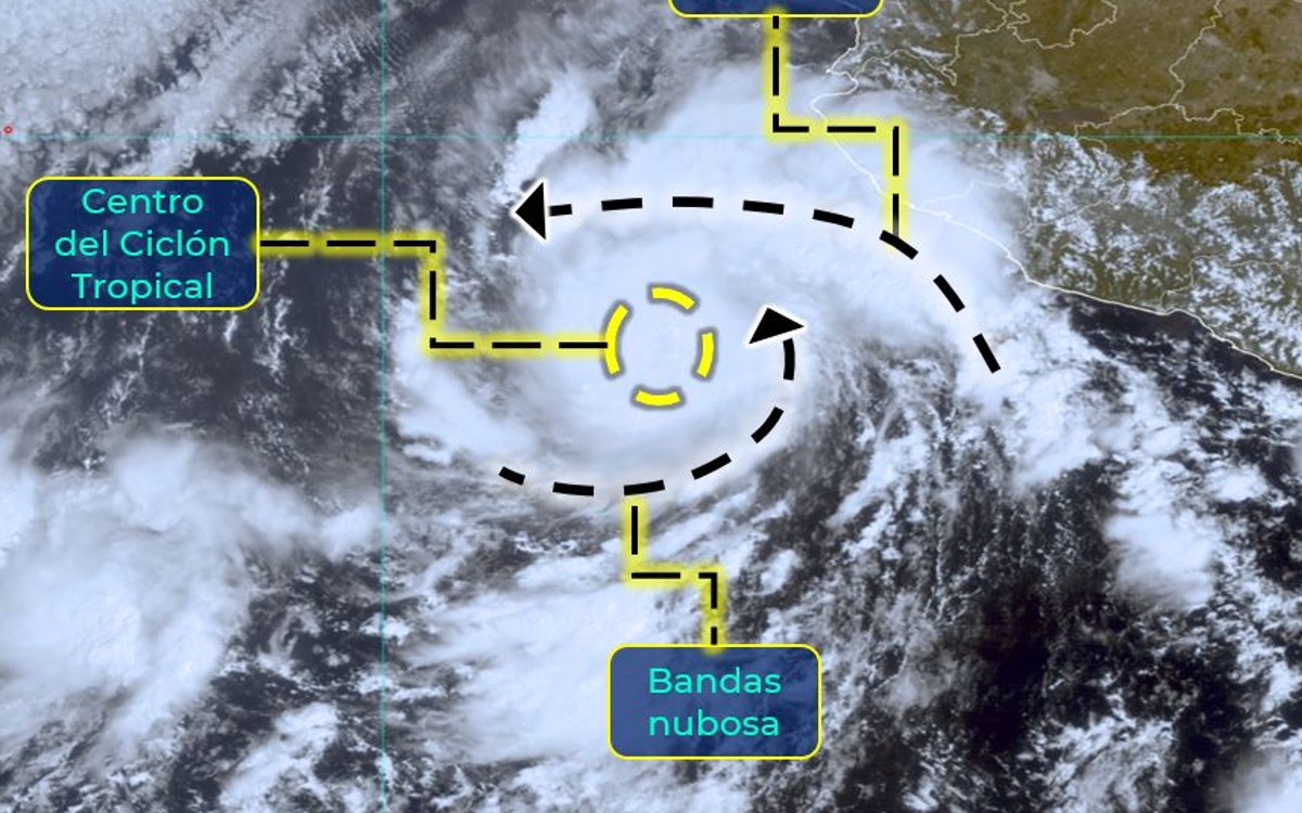 ‘Orlene’ se convierte en huracán categoría 1; sigue su trayectoria