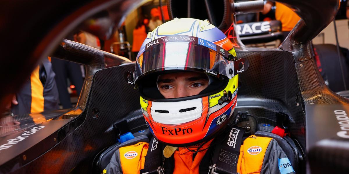 Palou, debut con nota en unos entrenamientos de F1 y Sainz lidera