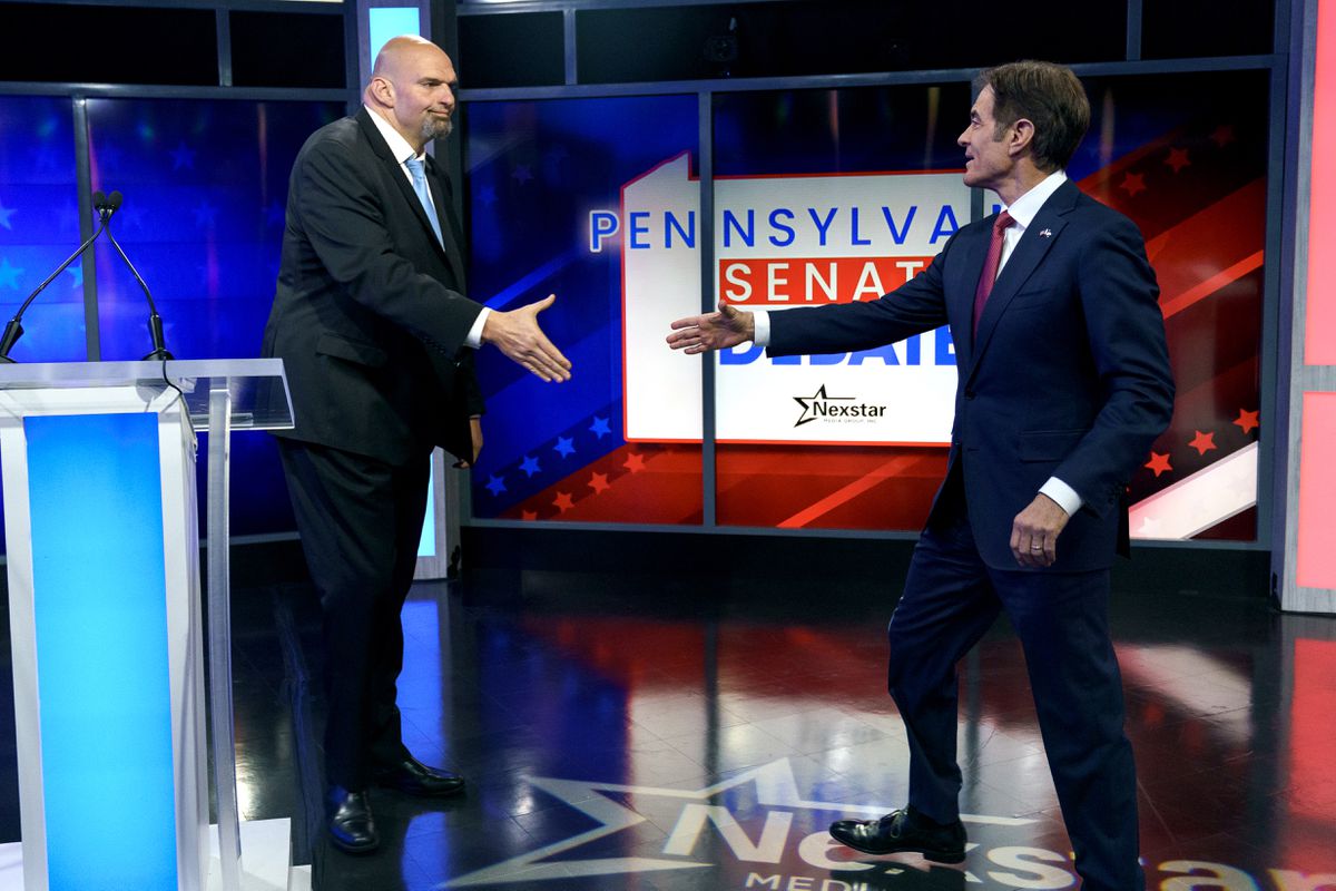 Un ictus pasa factura al demócrata Fetterman frente al doctor Oz en el debate clave de Pensilvania