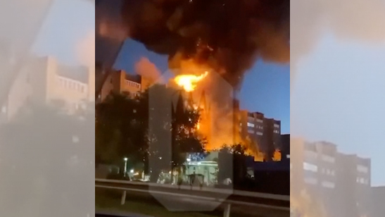 Video: avión de guerra ruso se estrella en su propio territorio y causa mortal incendio