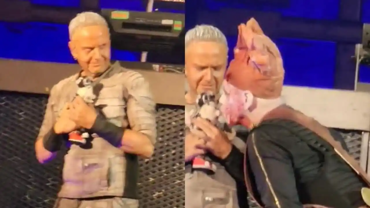 Vocalista de Rammstein besa a peluche de doctor Simi