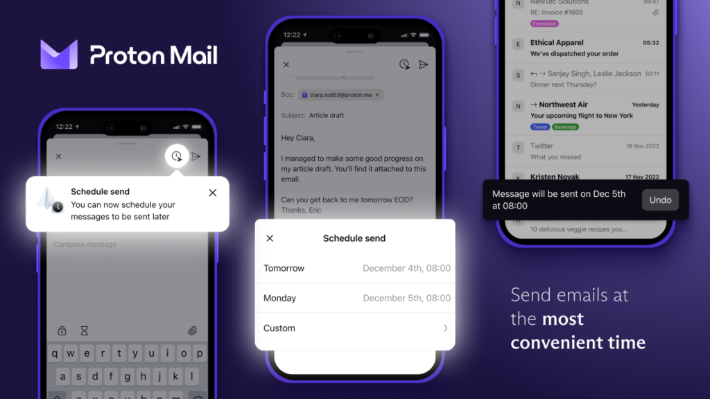 ¿Ser como Gmail?  Proton Mail pronto ofrecerá categorización de correo electrónico, programación de mensajes y más