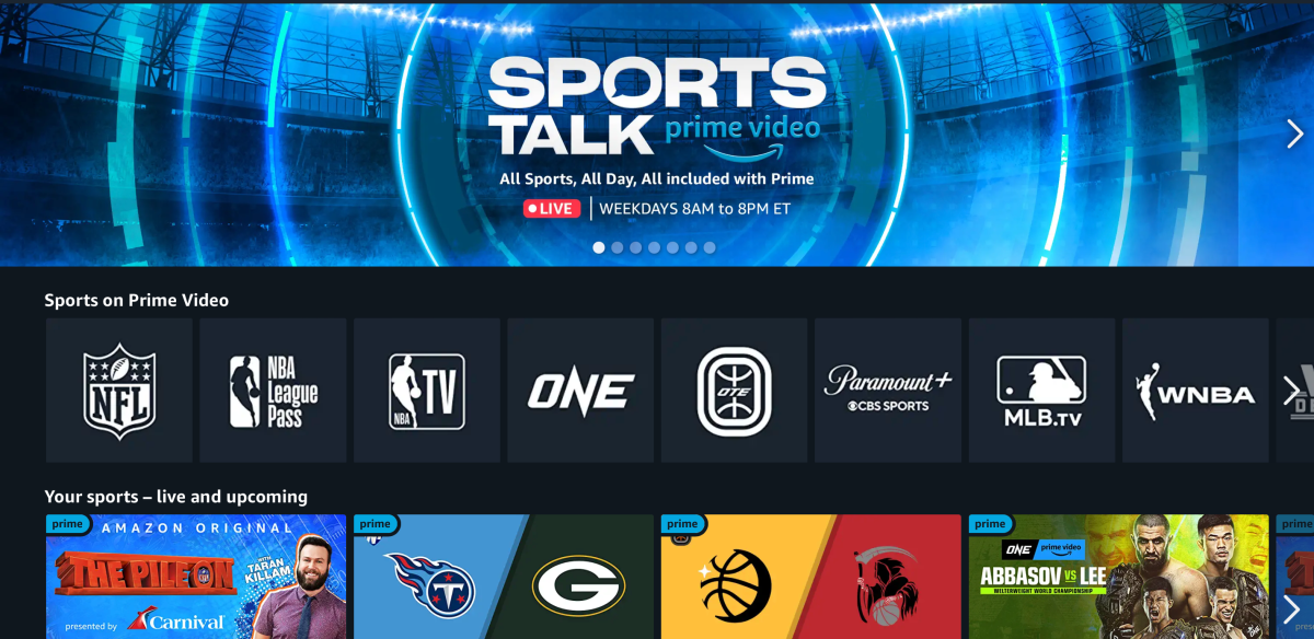 Amazon lanza 'Sports Talk' en Prime Video para brindar a los fanáticos del deporte 12 horas de contenido diario en vivo