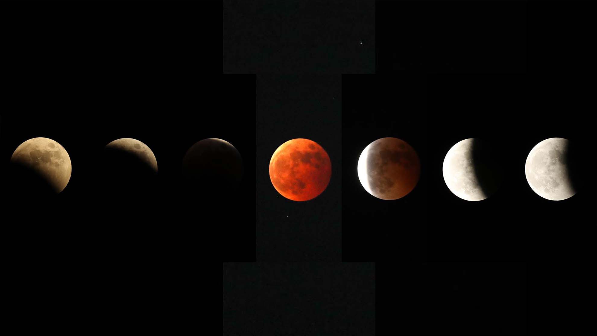 Asombroso eclipse lunar decora el cielo en diferentes partes del mundo; mira dónde se vió
