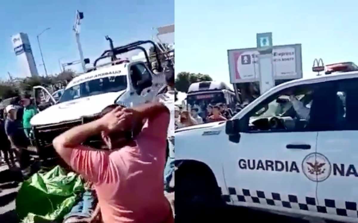 Atropella Guardia Nacional a vendedor de dulces en Guadalajara