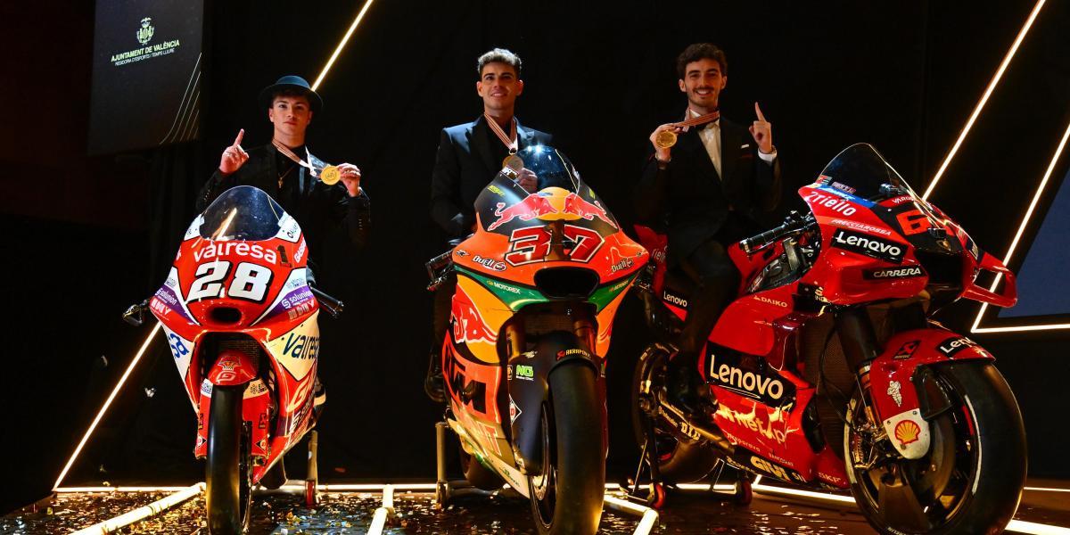 Bagnaia, Fernández y Guevara, protagonistas de la Gala FIM Awards