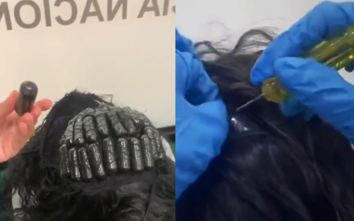 Caen dos mujeres por llevar cocaína oculta en extensiones de cabello | Video