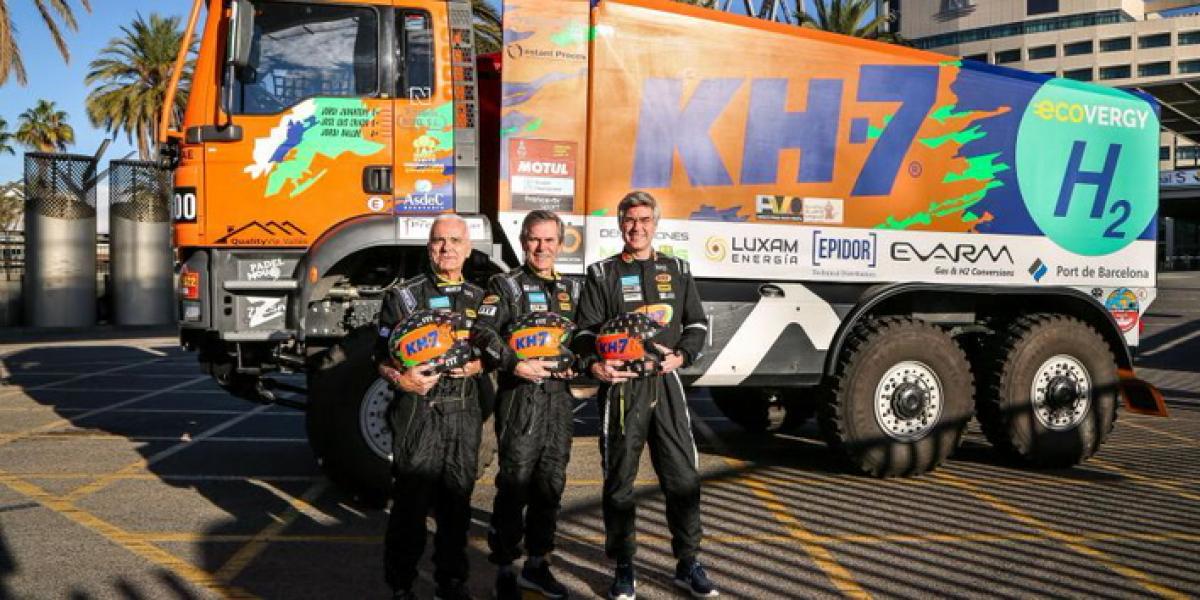 El KH-7 Epsilon, el primer camión que utilizará el hidrógeno en competición en el Dakar