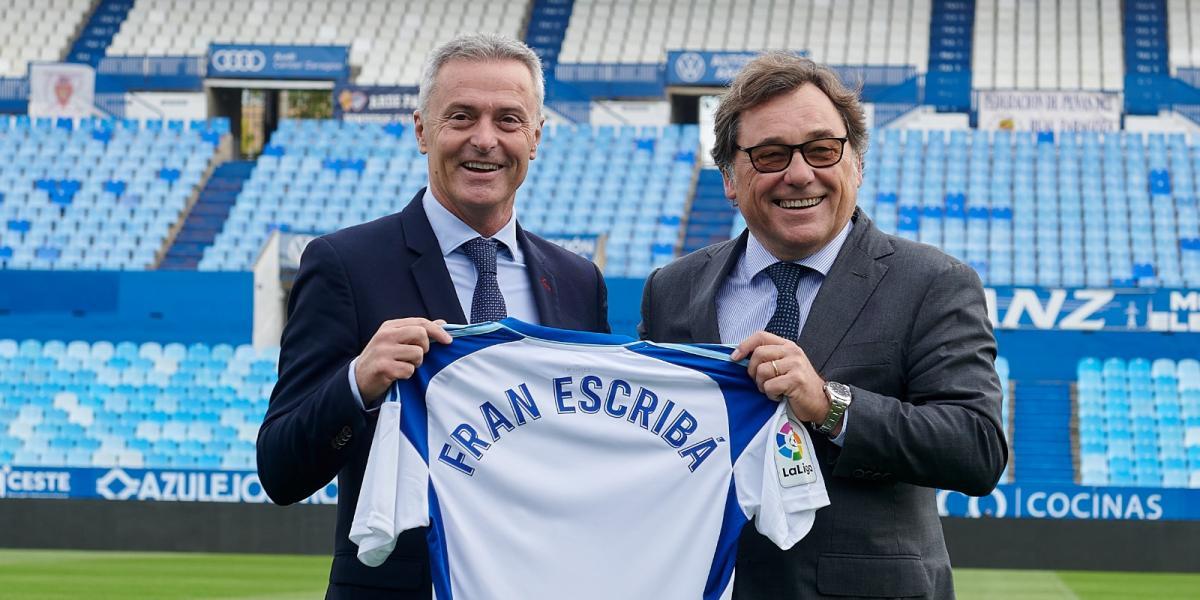 Escribá: "Me siento muy identificado con el proyecto del Real Zaragoza"