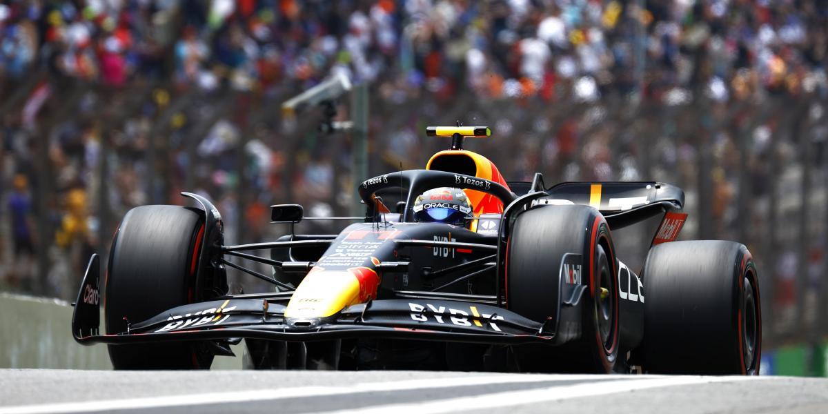 F1 GP Brasil: Pérez lidera antes de la clasificación, Sainz es 4º