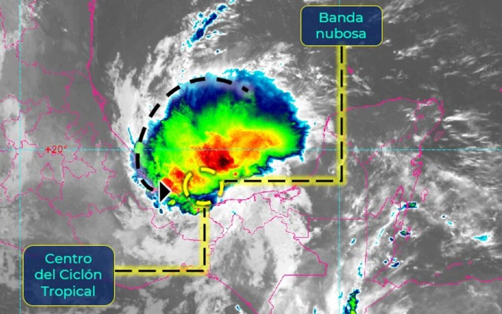 Lisa se degrada a depresión tropical en Campeche pero seguirá afectando estados