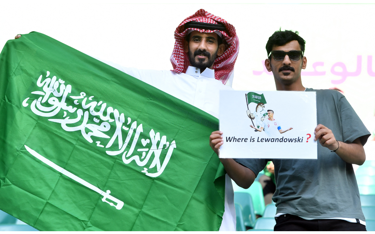 Qatar 2022: Andan aficionados sauditas muy irreverentes | Fotogalería