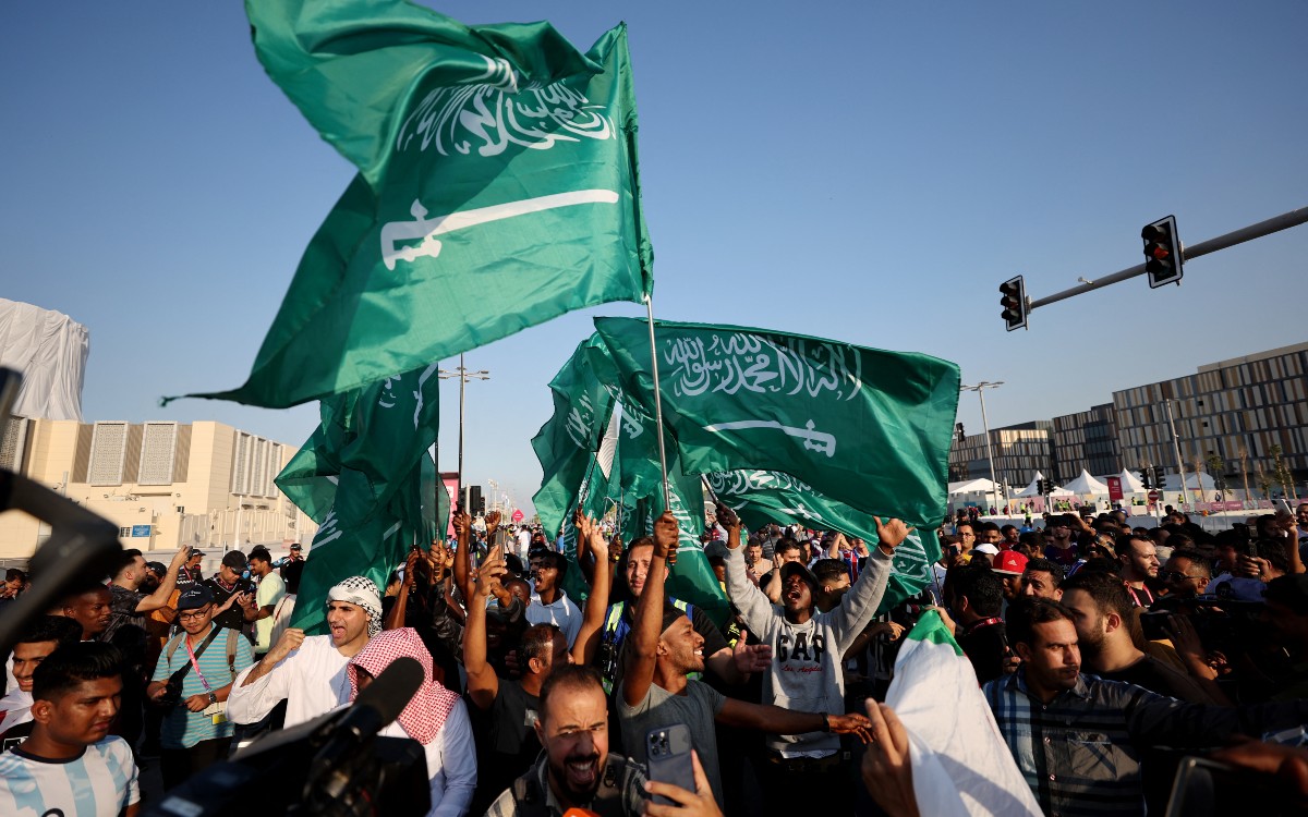 Qatar 2022: Salen cientos de sauditas a festejar en Riad | Fotogalería
