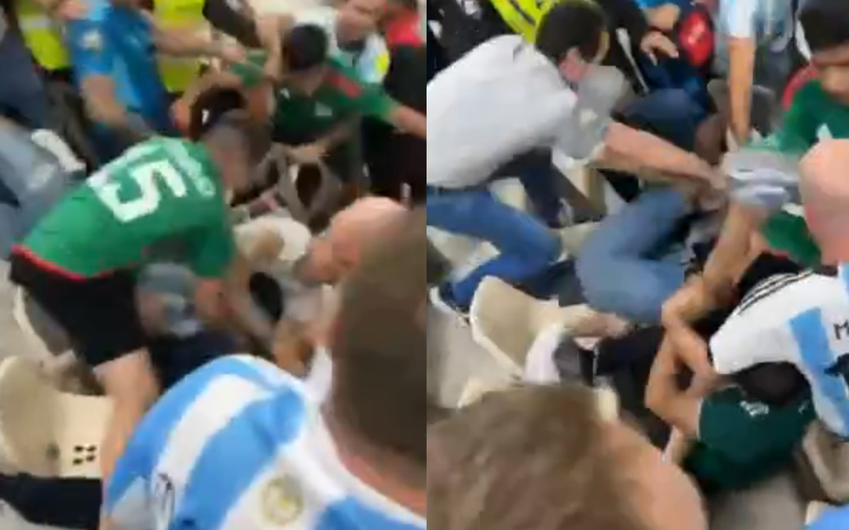 Qatar 2022 | Video: Mexicanos y argentinos pelean en el Estadio Luisail