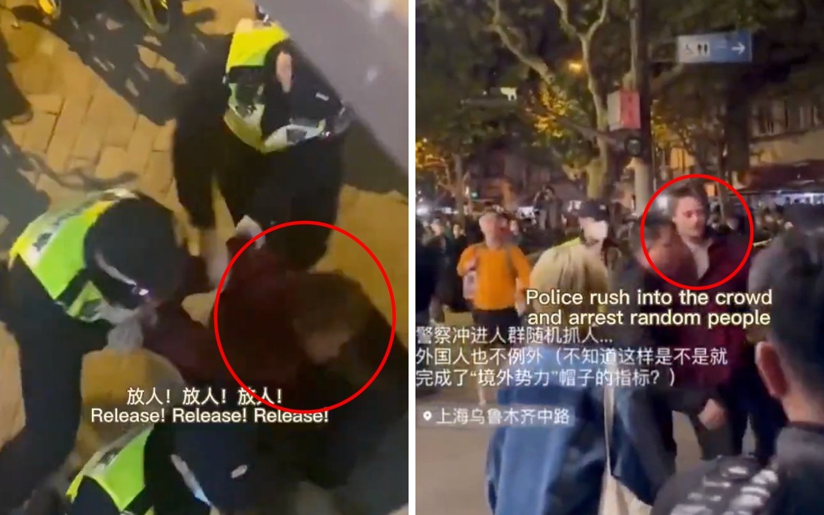 Shanghái: Policía golpea a periodista de la BBC en protesta
