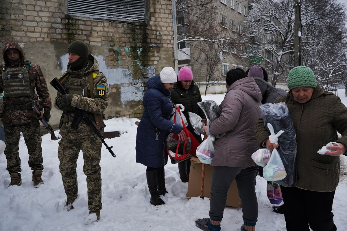 Sobrevivir bajo cero en Ucrania