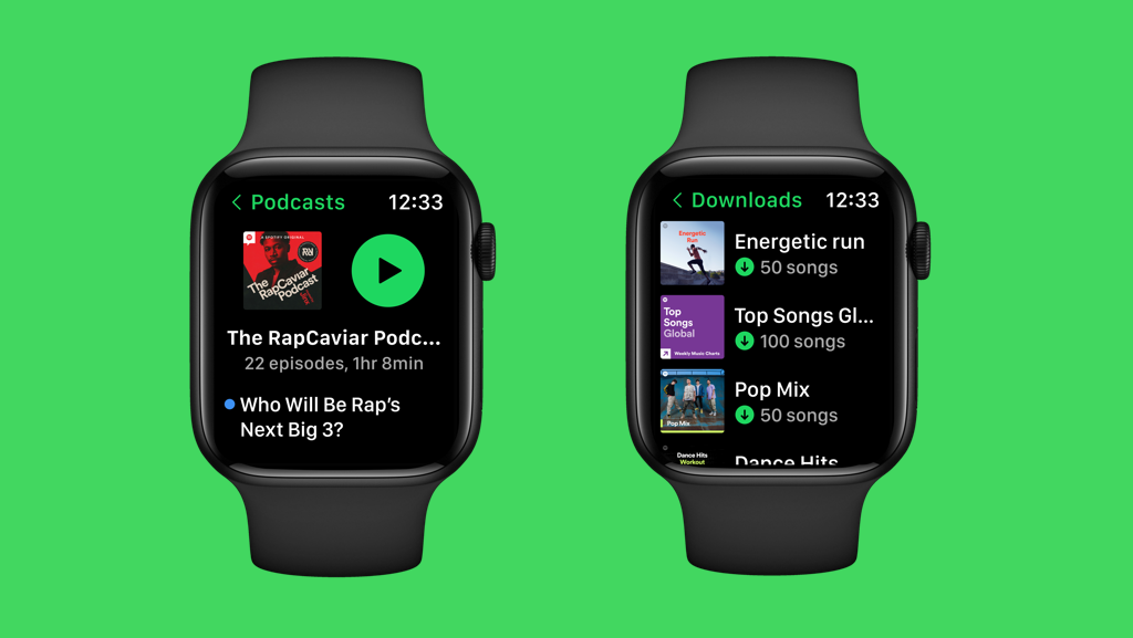 Spotify renueva su aplicación Apple Watch con ilustraciones más grandes y nuevas funciones, como descargas directas