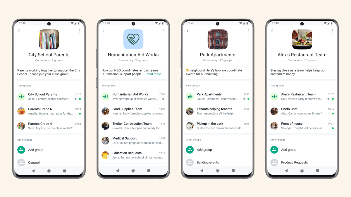 WhatsApp lanza oficialmente su nueva función de grupo de discusión, Comunidades