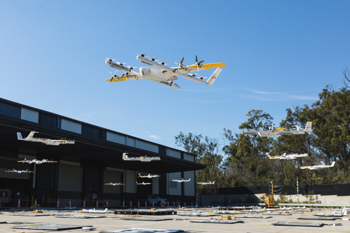 Wing ofrece opciones de entrega con drones a los clientes de DoorDash en Logan, Australia