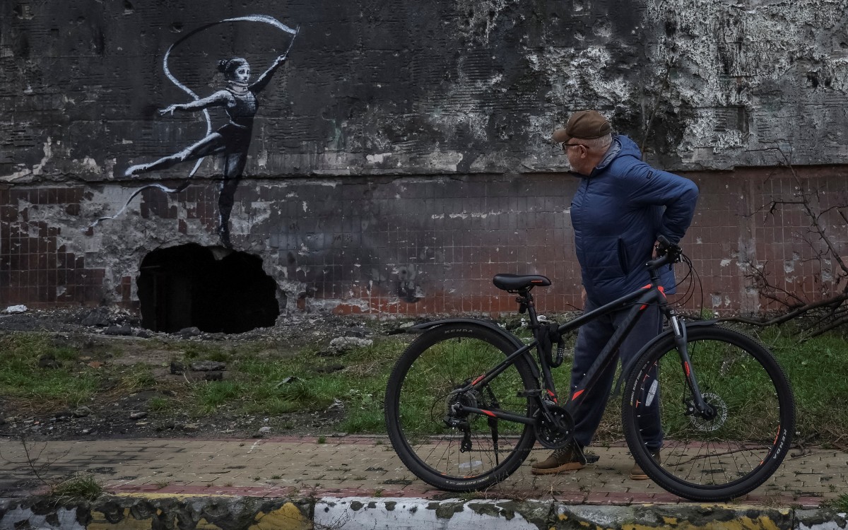 Banksy es ahora ciudadano honorario de Irpin, Ucrania