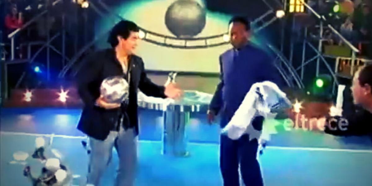 El día que Maradona y Pelé se vieron las caras