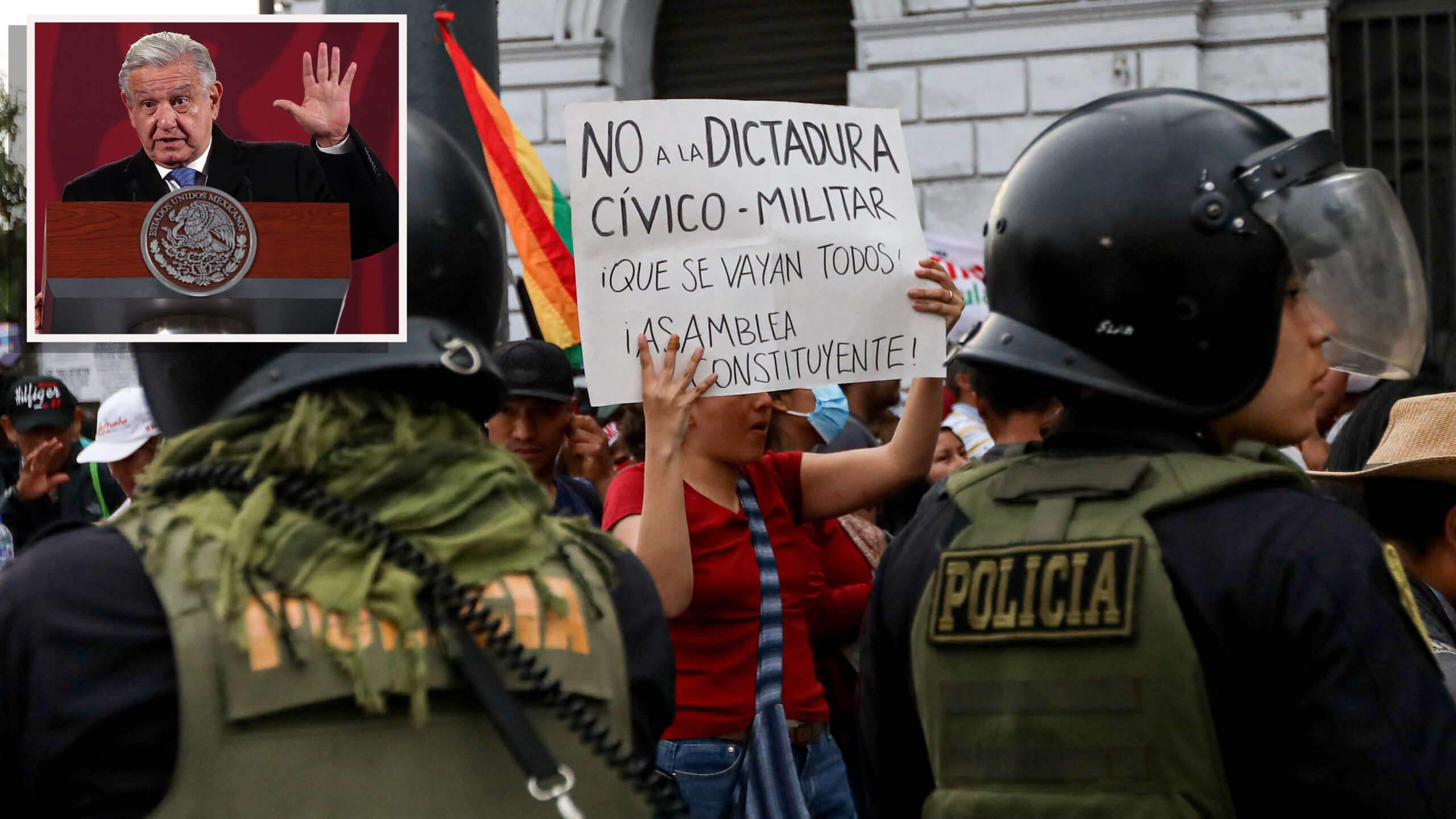 El presidente de México pide elecciones en Perú para “restablecer el orden democrático”