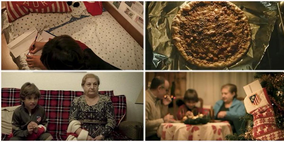 El viral anuncio navideño de hinchas del Atlético, las abuelas y la ‘pizza’