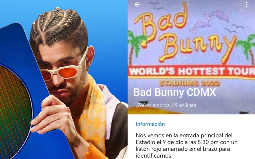 Fans de Bad Bunny sin boleto organizan fiesta afuera del Estadio Azteca | Video
