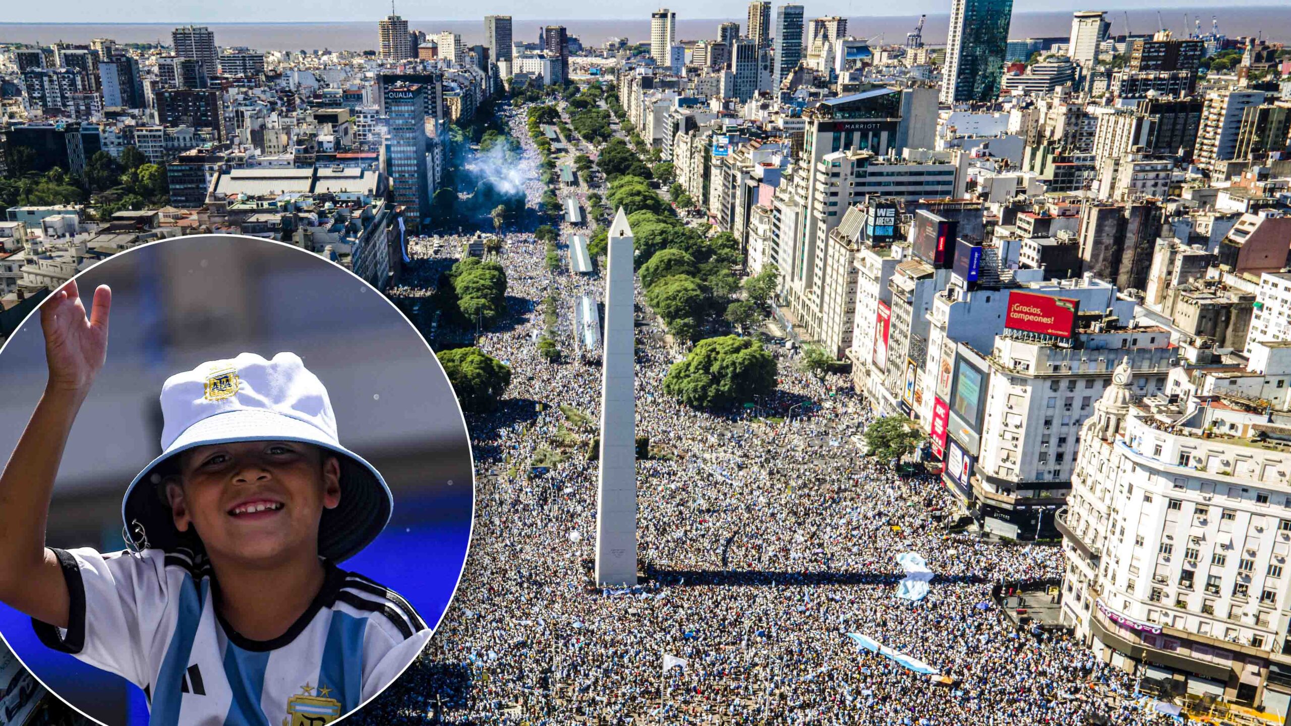 Felicidad absoluta: todo Argentina celebra la consagración en la Copa Mundial