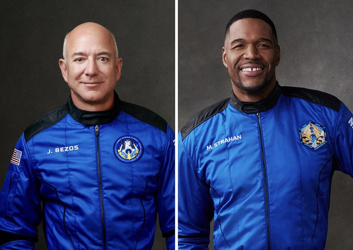 Jeff Bezos y el presentador de GMA Michael Strahan protagonizan el nuevo programa espacial para niños Blue Origin
