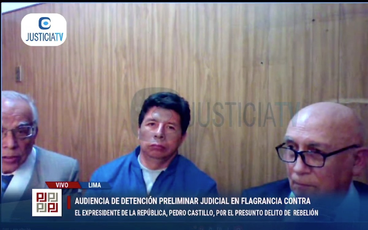 Juez dicta siete días de detención preliminar contra Pedro Castillo