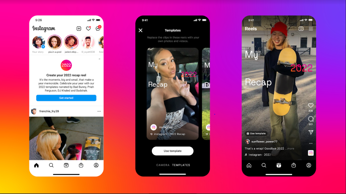 La nueva plantilla Reels de Instagram te permite crear tu propio resumen de 2022