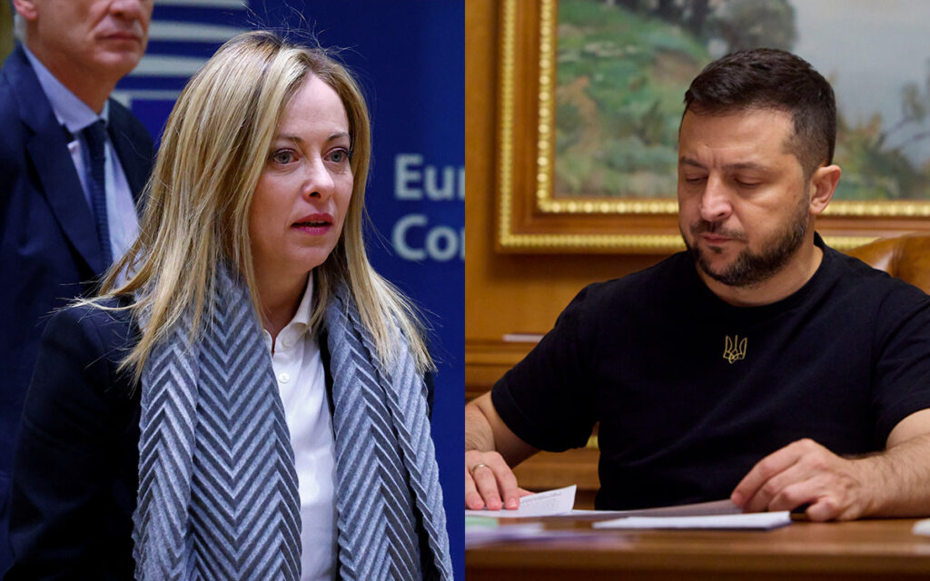 Meloni invita a Zelensky a Roma; reafirma apoyo a Ucrania