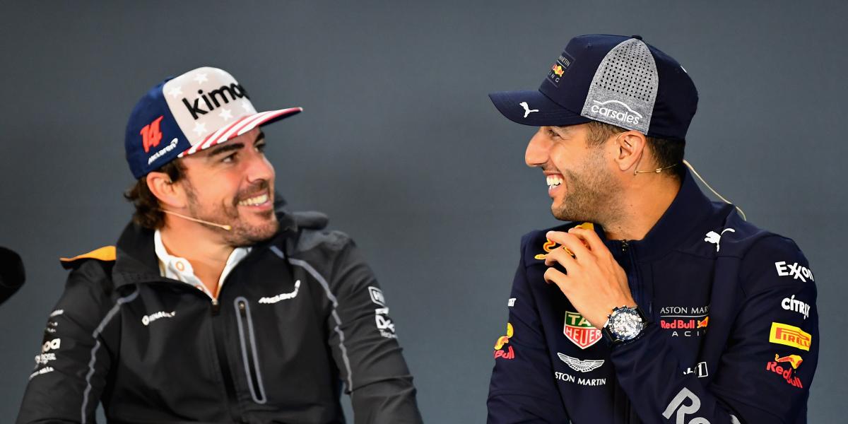 Ricciardo se fija en Alonso para su futuro