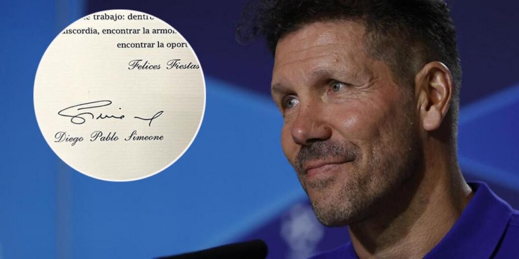 Simeone usa la receta de un Premio Nobel para felicitar Navidad y recuperar al Atlético