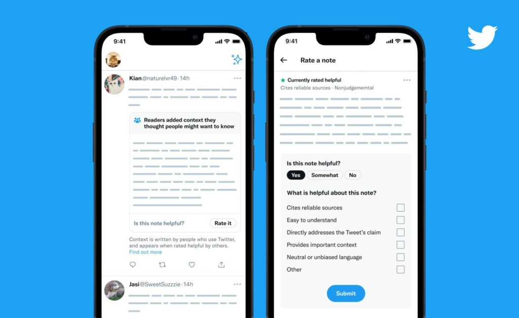 Twitter comienza a implementar su función Notas de la comunidad a nivel mundial