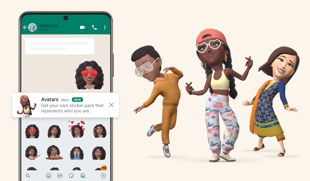 WhatsApp comienza a implementar avatares en 3D