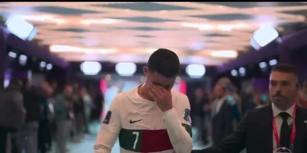 ¡Cristiano en un mar de lágrimas tras disputar su último partido en un Mundial!