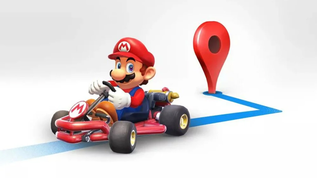 ¿Qué hace Mario en Google Maps con su kart?