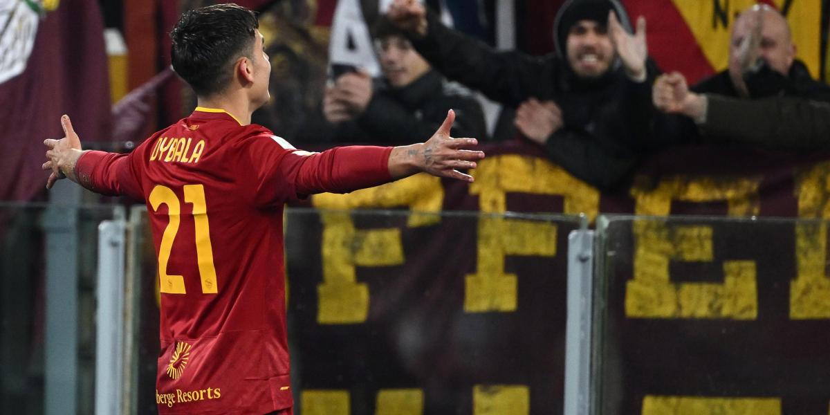 1-0: Dybala lleva a la Roma a cuartos de final