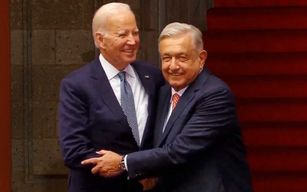 AMLO recibe a Biden en Palacio Nacional