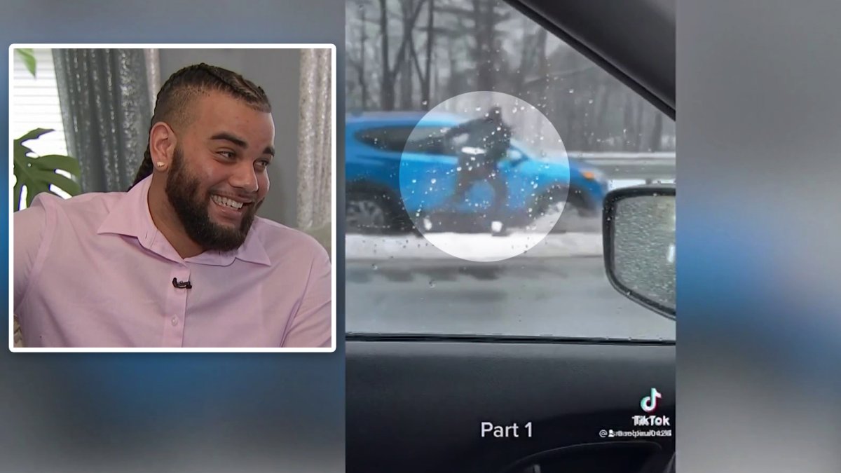 Adolfo Molina salva la vida de conductora en la I-93 en Massachusetts