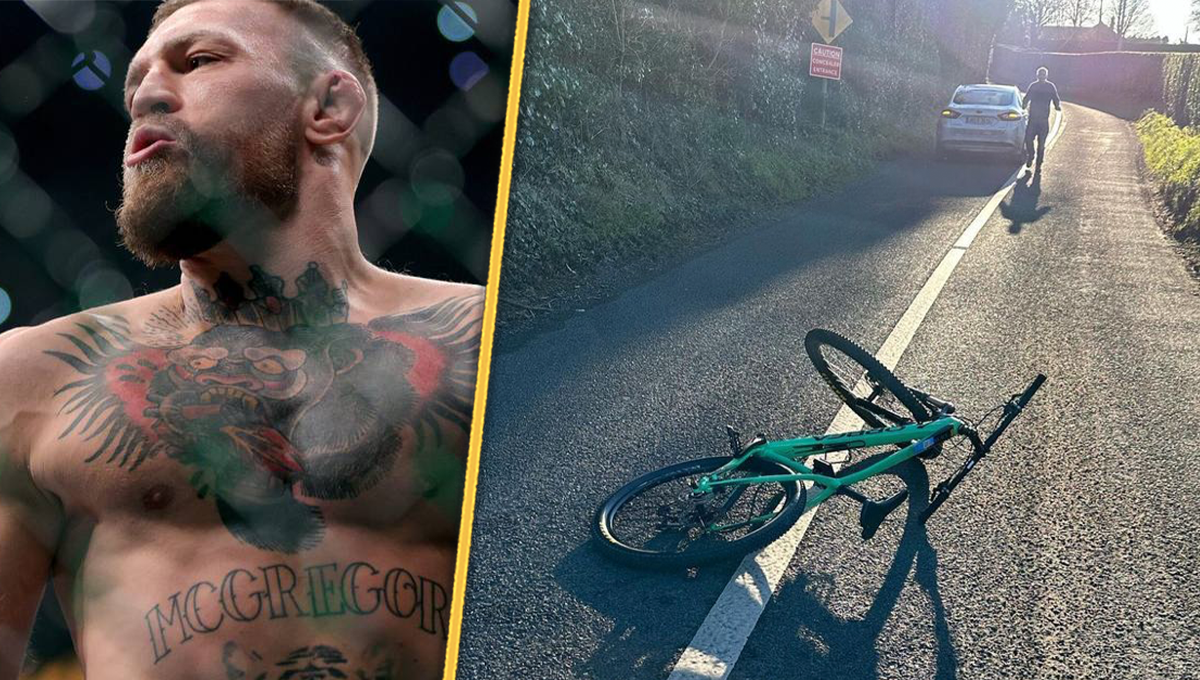 Conor McGregor atropellado mientras andaba en bicicleta