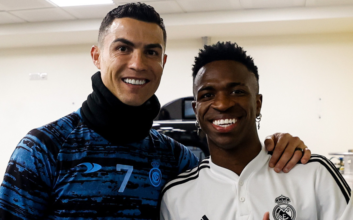 Cristiano Ronaldo visita de sorpresa al Real Madrid en Riad | Video
