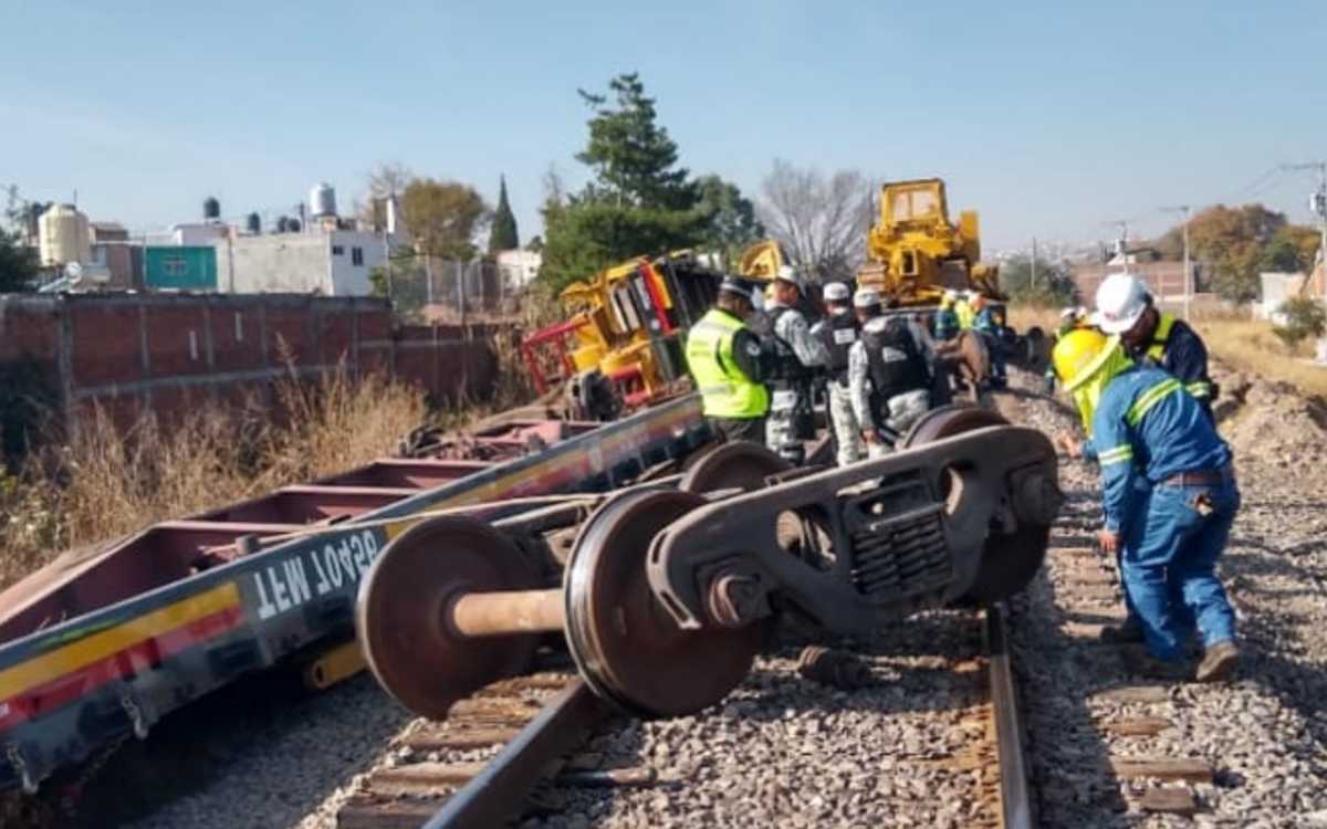 Descarriló tren en Morelia