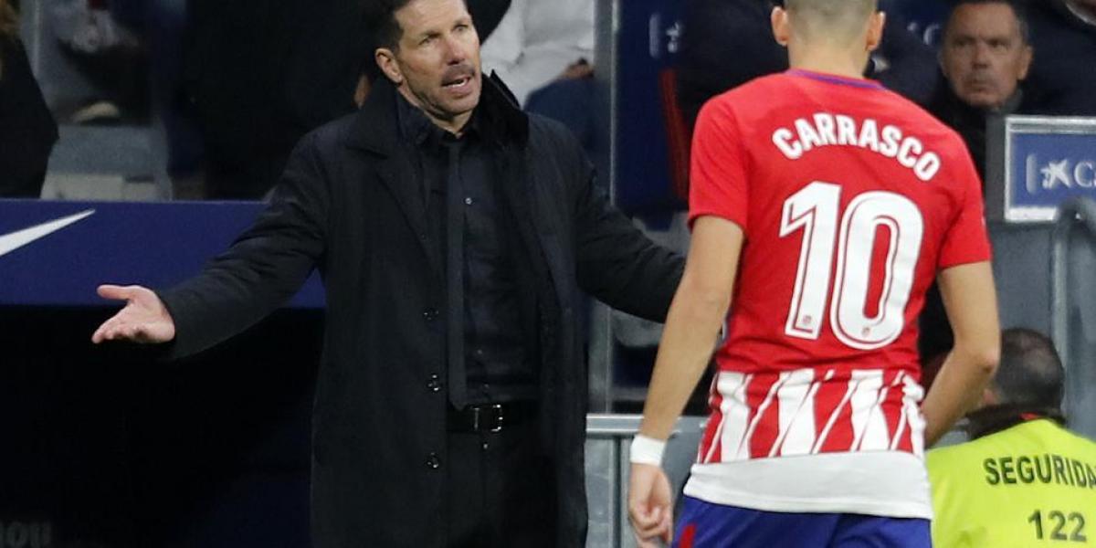 El Atlético, tajante: "Carrasco no va a salir en el mercado de invierno"