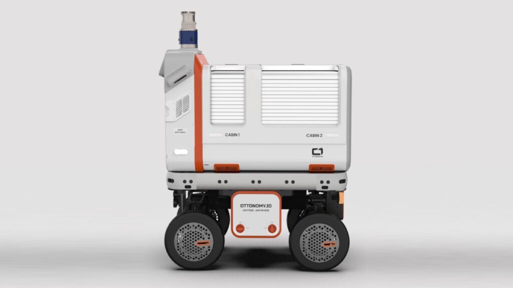 El nuevo robot de entrega de Ottonomy obtiene un dispensador automático de paquetes