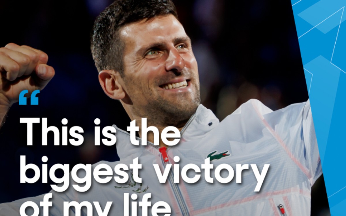 "Es la mayor victoria de mi vida": Novak Djokovic | Video